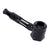 Assembled black Hex Chamber aluminum glass pipe with glass insert