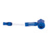 Blue Hex Chamber aluminum glass pipe assembled and ready for use
