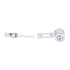 Assembled silver Hex Chamber aluminum glass pipe with strong metal body