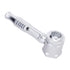 Silver Hex Chamber aluminum glass pipe shown in disassembled parts for buyers 