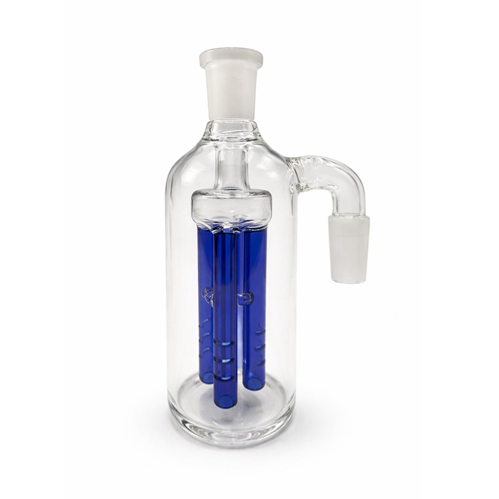 Blue Hittn 4 arm tree perc ash catcher with side joint bong attachment