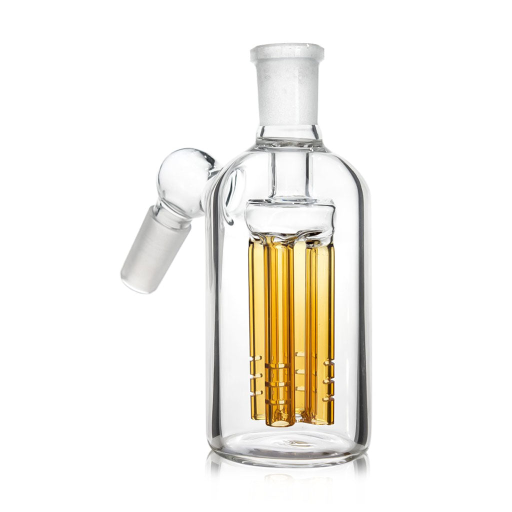 Yellow Hittn 4 Arm Tree Perc Glass Ash Catcher – premium filtration 2. 