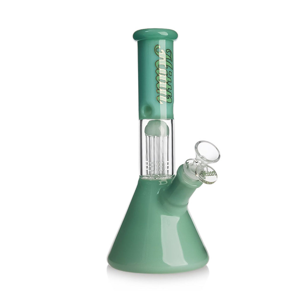 Buy green Hittn 6-arm tree perc beaker bong from Honeybee Herb. Fast shipping—add to cart.