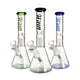 Green Hittn 6-Arm Tree Perc Beaker Bong shown with black and blue options—shop Honeybee Herb.