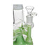 Glass bowl and joint of Hittn 6-Arm Tree Perc Straight Tube Bong – buy premium green glass bongs online. 