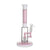 Buy Hittn 6-Arm Tree Perc Straight Tube Bong in pink – premium glass water pipe for smooth smoking, available at Honeybee Herb.
