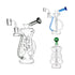 hittn-6-hole-swiss-perc-klein-recycler-dab-rig-blue-colorways-honeybee-herb 
