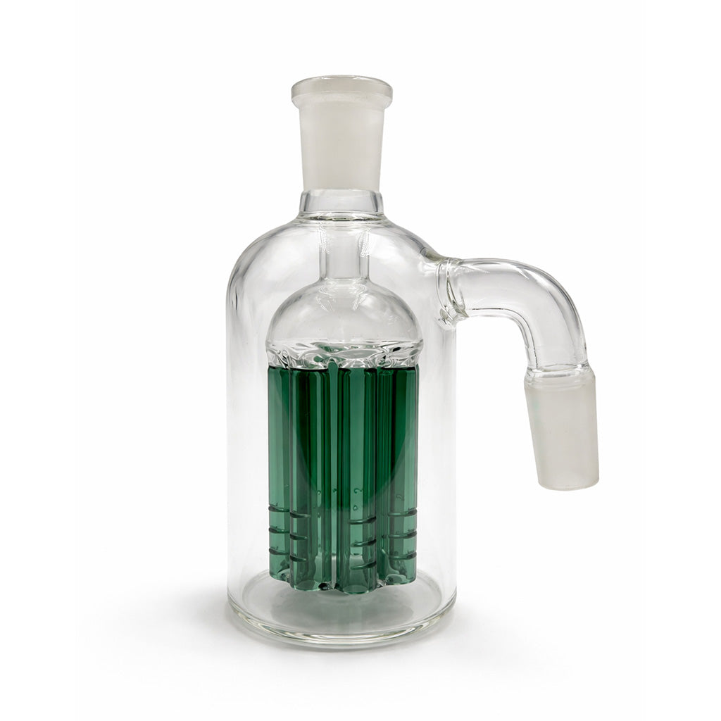 Lake green Hittn 8 arm tree perc ash catcher with side joint bong attachment 