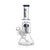 Hittn 8-Arm Tree Perc Beaker Bong in black with splash guard—available at Honeybee Herb. Add to cart now.