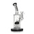 Black Hittn 8-Arm Tree Perc Bent Neck Bong, front view—buy online at Honeybee Herb for smooth filtration and fast shipping.