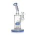 Close-up of the Blue Hittn 8-Arm Tree Perc Bong percolator for smooth, filtered hits. 