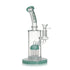 Green Hittn 8-Arm Tree Perc Bent Neck Bong, front view—buy online at Honeybee Herb for smooth filtration and fast shipping.