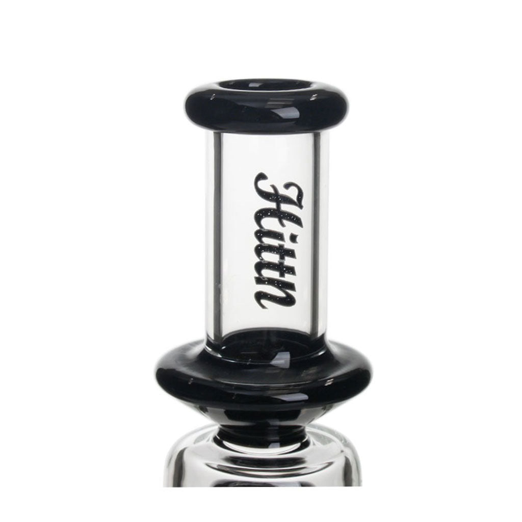 Black Hittn 8-Arm Tree Perc Bong mouthpiece detail – order online now
