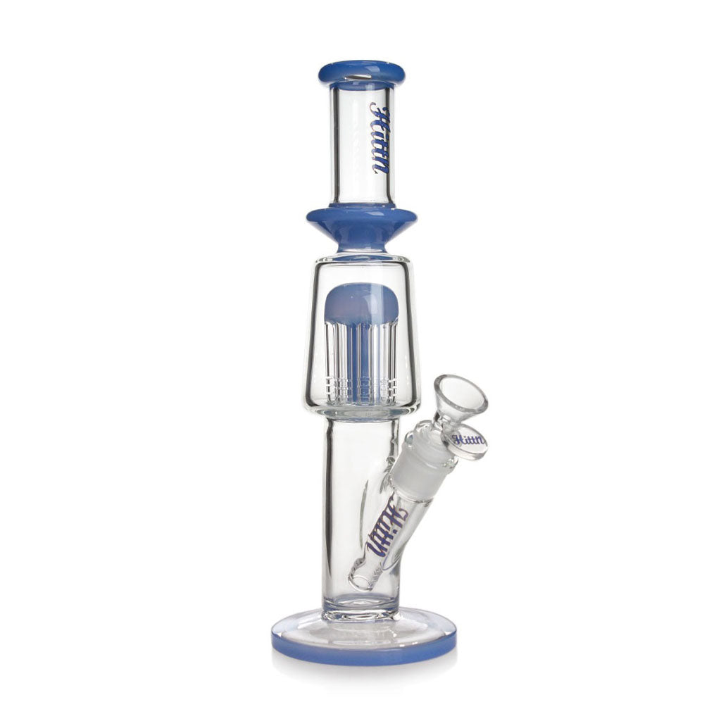 Buy Hittn 8-Arm Tree Perc Bong in blue – premium glass bong for smooth, filtered hits, available now at Honeybee Herb with fast shipping.