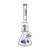 Hittn blue glass beaker bong with 8-arm tree & pyramid double percolators – buy online now.