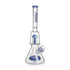 Hittn blue glass beaker bong with 8-arm tree & pyramid double percolators – buy online now.