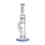 Hittn blue straight glass bong with tree arm and showerhead percs for sale