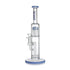 Hittn blue straight glass bong with tree arm and showerhead percs for sale