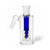 Buy Hittn blue gridded 45 Degree drum perc ash catcher online – premium glass ash catcher for bongs, designed for a clean and smooth smoking experience