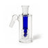 Buy Hittn blue gridded 45 Degree drum perc ash catcher online – premium glass ash catcher for bongs, designed for a clean and smooth smoking experience