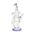 Hittn Cyclone Recycler Dab Rig in purple with pyramid perc—available at Honeybee Herb. Add to cart now.