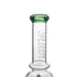 Hittn branded dab rig mouthpiece with green lip and etched logo 