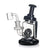 Black Hittn Donut Matrix Perc Rig, front view—buy online at Honeybee Herb for smooth diffusion and fast shipping.