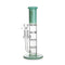Shop the green Hittn double honeycomb turbine perc straight tube bong; full product image ready to add to cart. 