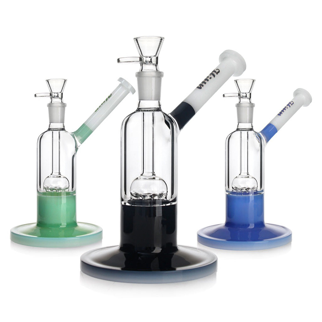 Buy Hittn 6-arm green glass bubbler with tree perc filtration