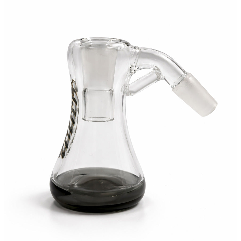 Front view of blue Hittn Glass HP dry catcher ash catcher attachment