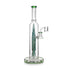 Green Hittn Rocket Perc Dab Rig with quartz banger attachment 