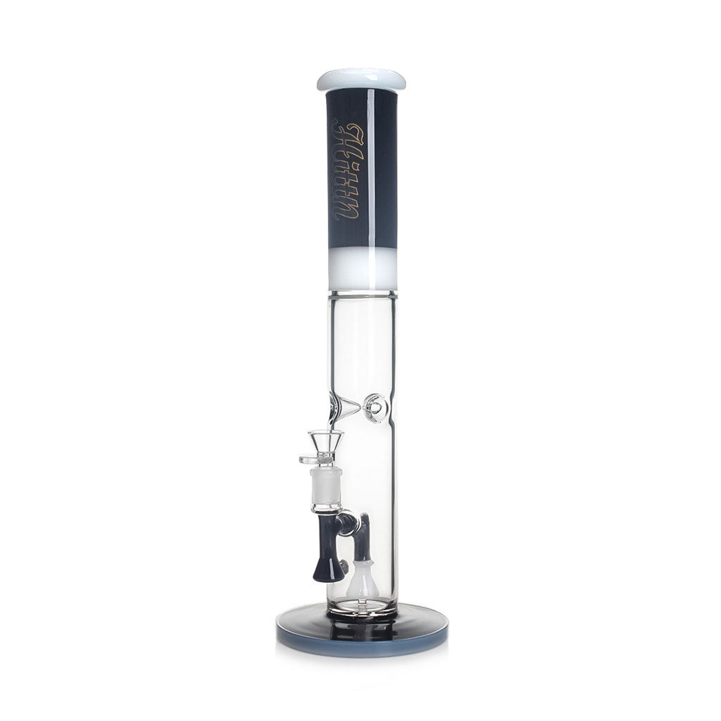 Hittn Honeycomb 6-arm tree perc straight tube bongs in black, pink, green, and blue—shop Honeybee Herb.