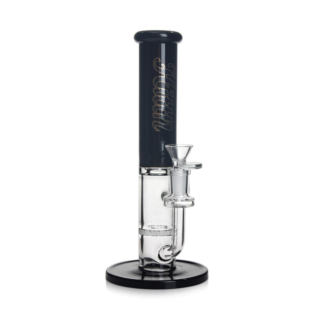 Shop black Hittn Honeycomb perc straight tube bong at Honeybee Herb—fast, discreet shipping.