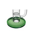 Honeycomb base diffusion on green Hittn straight tube bong—buy now at Honeybee Herb. 