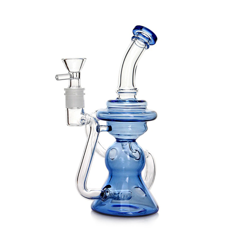 Buy Blue Hittn Inline Perc Recycler Oil Rig – High-Quality Glass Dab Rig for Sale