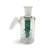 Front view of the Hittn Gridded Drum Perc Ash Catcher in lake green color, 45 Degree