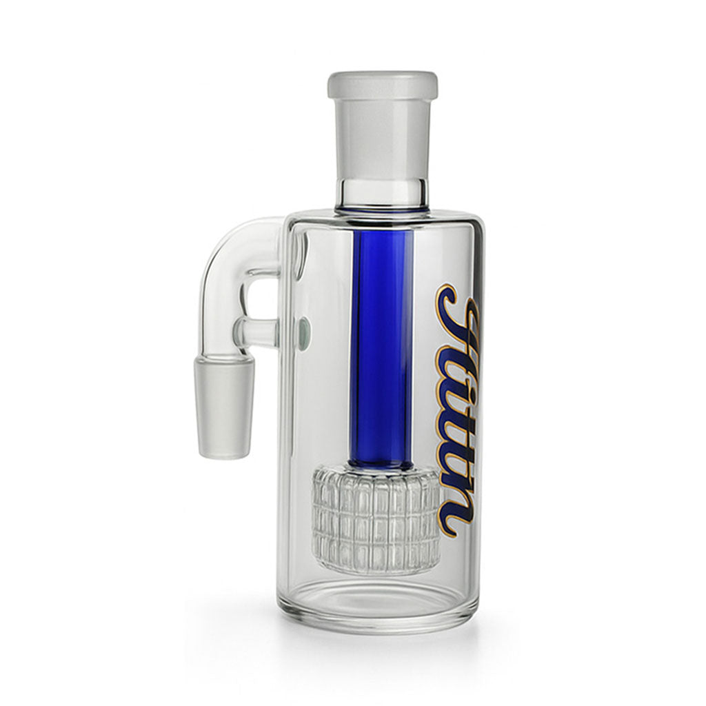 Blue Hittn Matrix Perc Ash Catcher for bongs – buy durable glass filtration online at Honeybee Herb