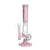 Buy Hittn Pink Barrel Perc Glass Bong online, premium water pipe with colored accents for smooth smoking sessions, available at Honeybee Herb.