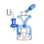 Hittn Recycler Dab Rig with double uptake funnel, blue—buy online at Honeybee Herb. 