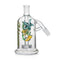 Green Hittn Sea Creatures Showerhead Perc Ash Catcher with marine life glasswork for water pipes