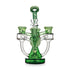 Green Hittn Showerhead Perc High Recycling Oil Rig, front view—buy online at Honeybee Herb; recycler cooling, thick glass, fast shipping.