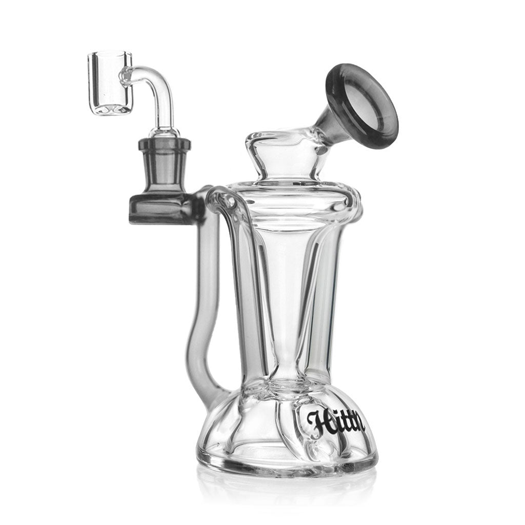 Hittn Sidecar Dab Rig with bell base, black—buy online at Honeybee Herb.