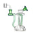 Hittn Sidecar Dab Rig with bell base, green accents—shop Honeybee Herb.