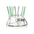 Green Hittn sidecar dab rig base with logo—buy now for quick delivery.