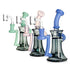 Hittn Sidecar Dab Rig with showerhead perc in pink and other colors—shop Honeybee Herb. 