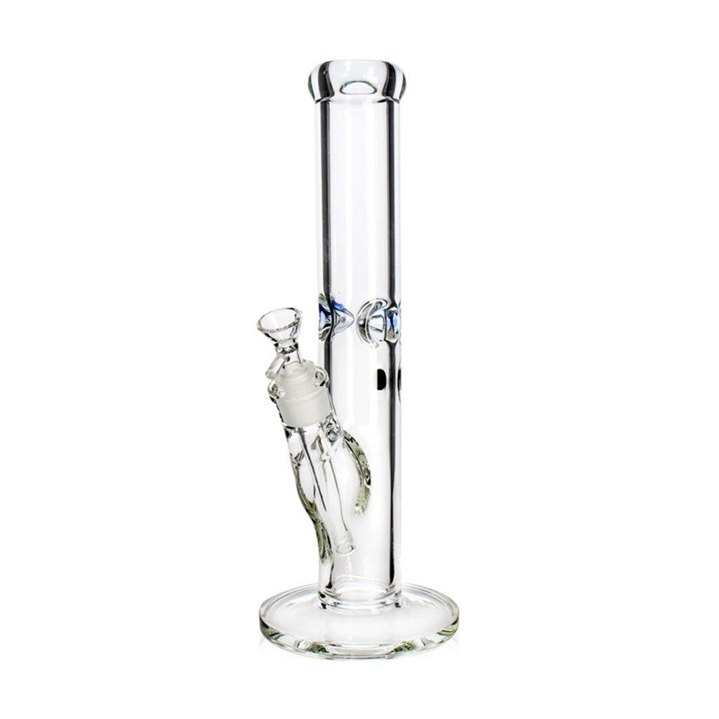 Clear Hittn Straight Tube Ice Bong for sale – premium glass bong with ice catcher for cooler, smoother hits. Shop now at Honeybee Herb.