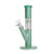 Hittn Tree Perc Straight Tube Bong in green with splash guard—available at Honeybee Herb. Add to cart.
