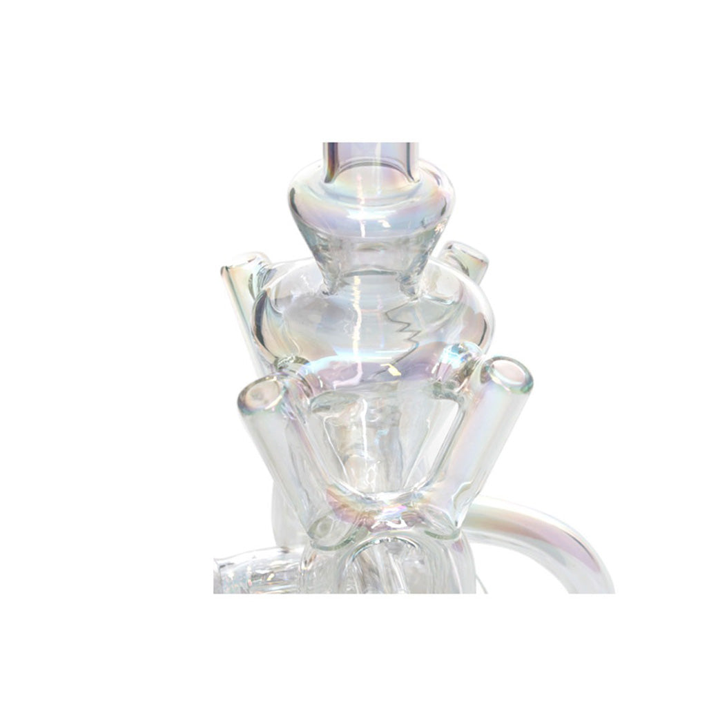 Holographic Perc Chamber Closeup – Buy Rainbow Showerhead Rig Online 