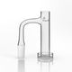 honey quartz control tower banger 90 degree black clear view