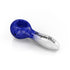 Honeyebee Herb 4-Inch Blue/White Two-Tone Frit Spoon Pipe